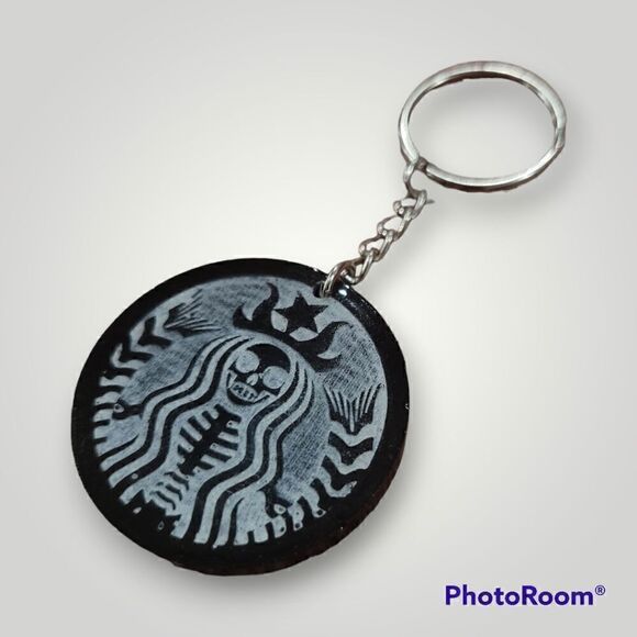 Starbucks Skelton Coffee keychain (Z174) - Picture 4 of 6